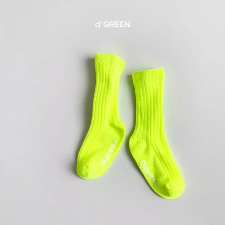Digreen - Korean Children Fashion - #discoveringself - Neon Socks [set of 5] - 7