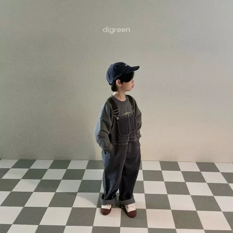 Digreen - Korean Children Fashion - #discoveringself - Denim Dungarees - 12