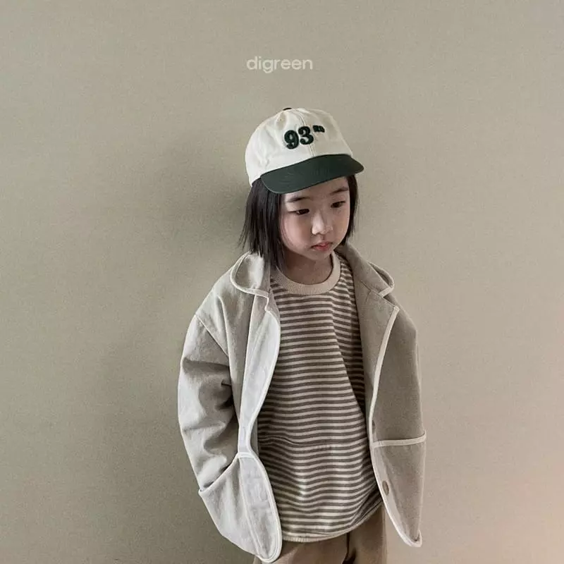 Digreen - Korean Children Fashion - #discoveringself - Stripes Piping Sweatshirt - 9
