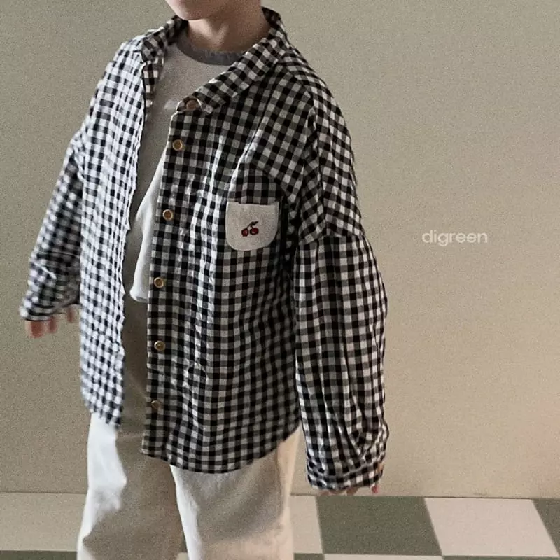 Digreen - Korean Children Fashion - #discoveringself - Cherry Pocket Shirt - 6