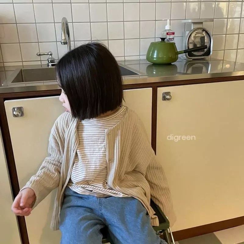 Digreen - Korean Children Fashion - #discoveringself - Natural Cardigan