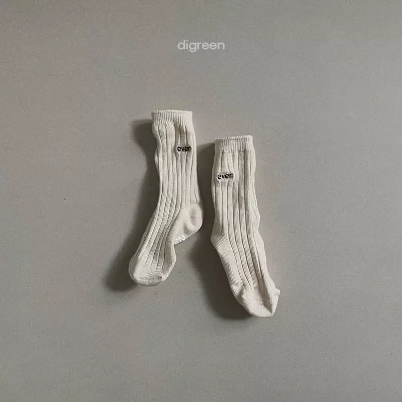 Digreen - Korean Children Fashion - #fashionkids - Ever Beige Socks [set of 3] - 5