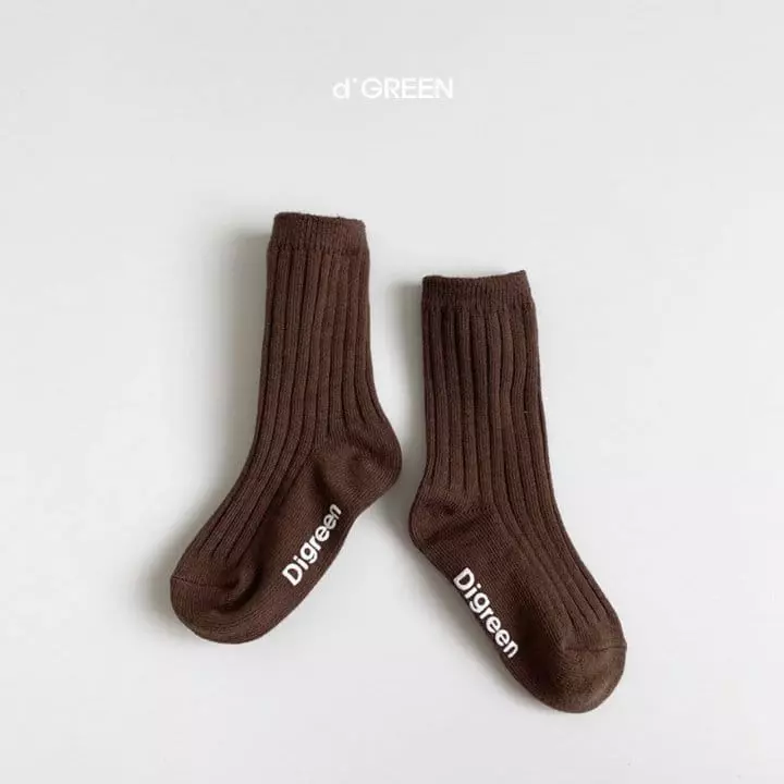 Digreen - Korean Children Fashion - #fashionkids - Pistachio Socks [set of 5] - 7