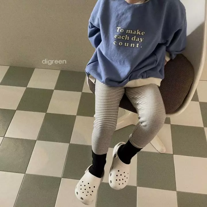 Digreen - Korean Children Fashion - #fashionkids - Stripes Leggings - 5