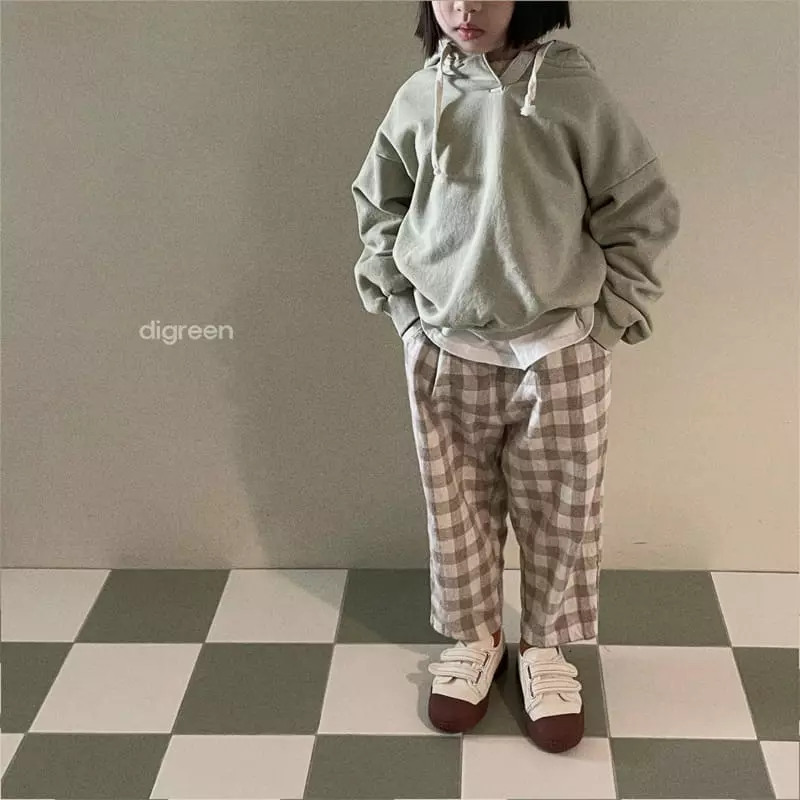 Digreen - Korean Children Fashion - #fashionkids - Check Pintuck Pants - 3