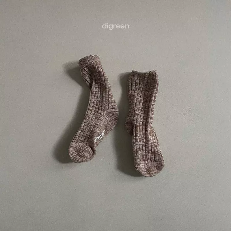 Digreen - Korean Children Fashion - #kidsshorts - Ever Beige Socks [set of 3] - 6