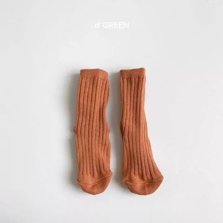 Digreen - Korean Children Fashion - #kidsshorts - Pistachio Socks [set of 5] - 8