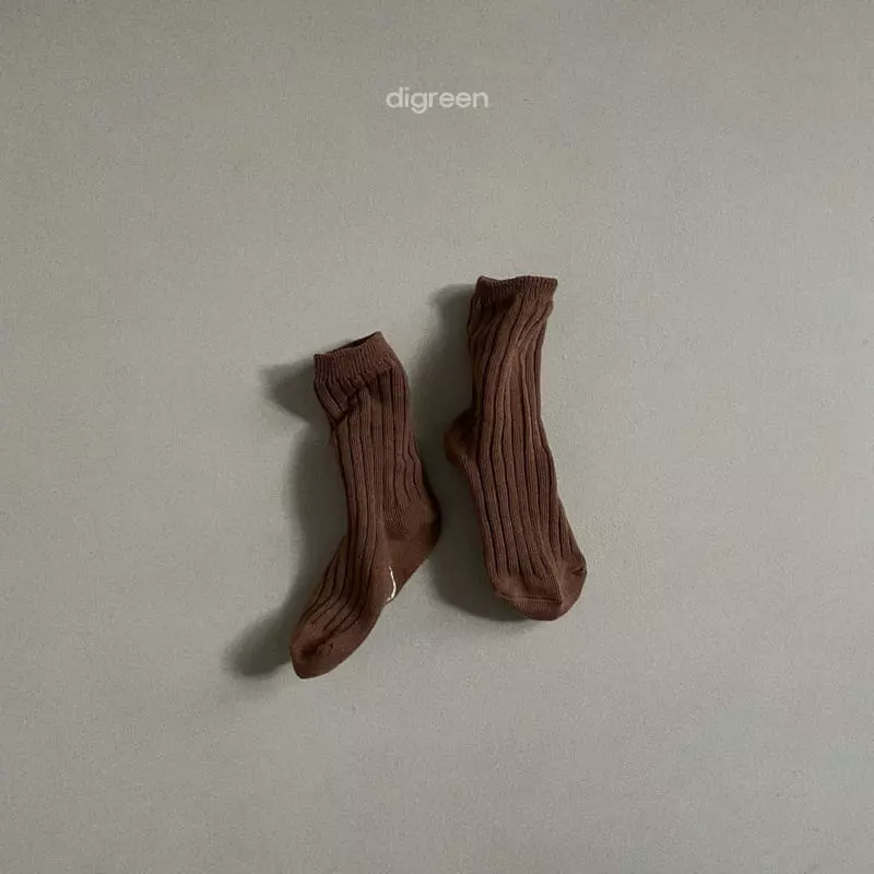 Digreen - Korean Children Fashion - #kidsstore - Ever Beige Socks [set of 3] - 7