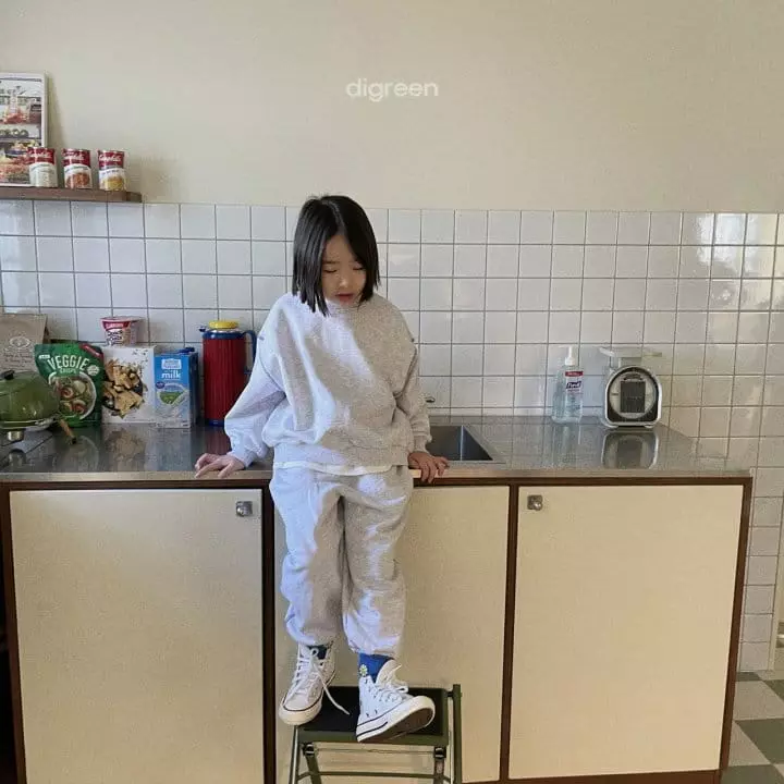 Digreen - Korean Children Fashion - #kidsstore - Embroidery Top Bottom Set  - 5