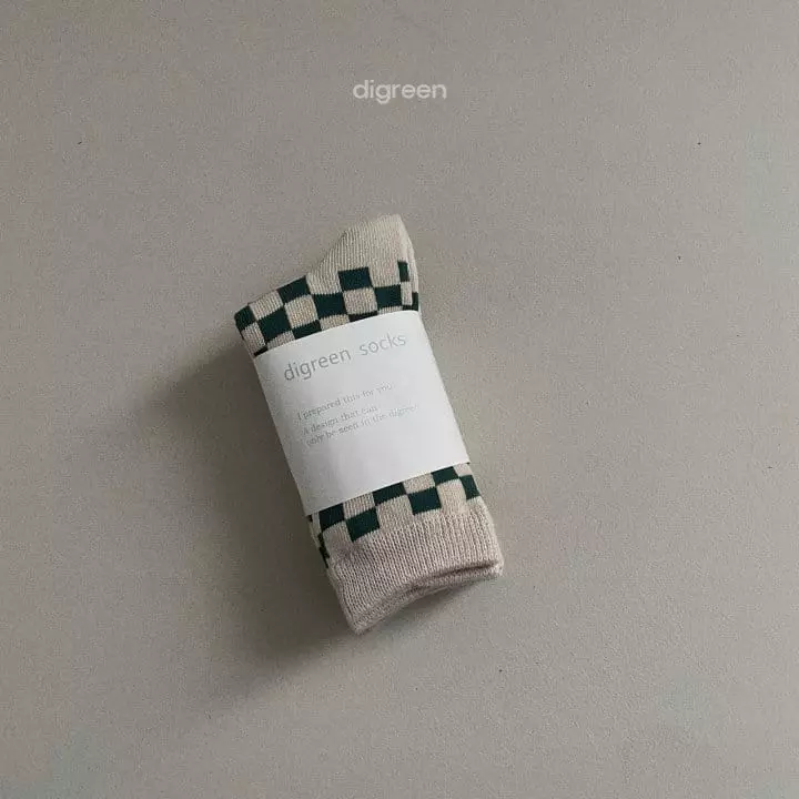 Digreen - Korean Children Fashion - #kidsshorts - Checker Board Socks [set of 3] - 4