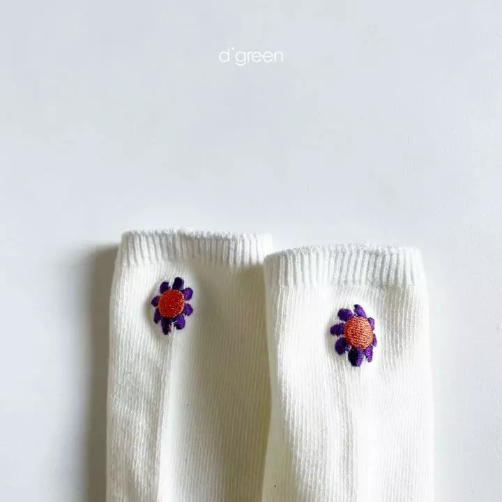 Digreen - Korean Children Fashion - #kidsstore - Garden Socks [set of 3] - 2