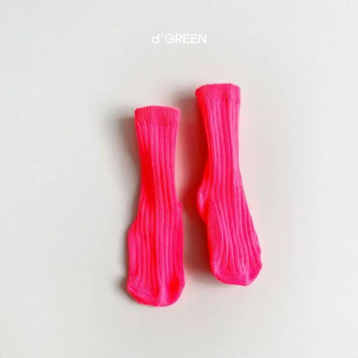 Digreen - Korean Children Fashion - #kidsstore - Neon Socks [set of 5] - 10