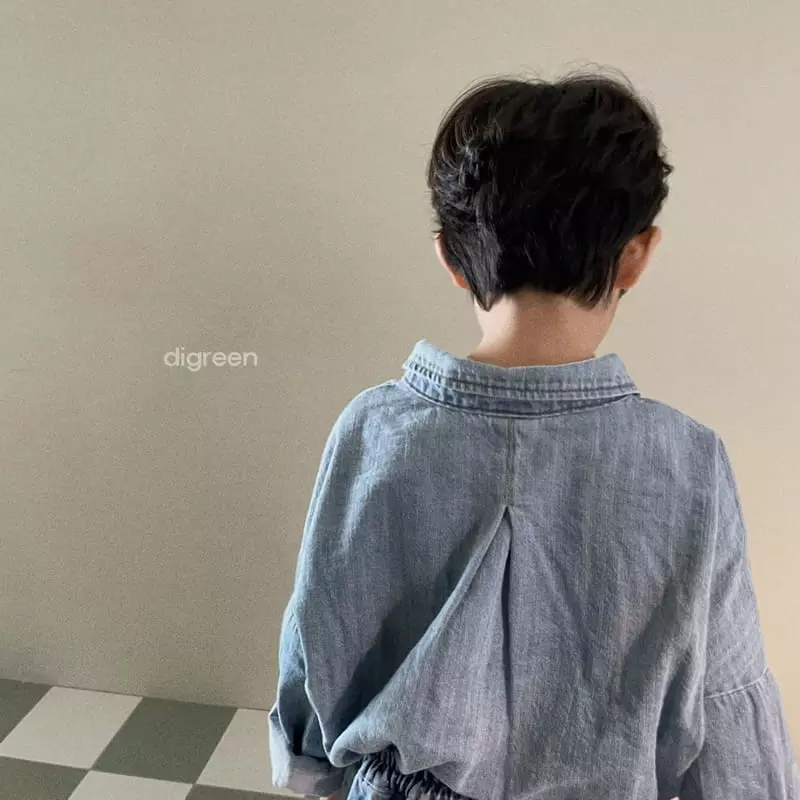 Digreen - Korean Children Fashion - #kidsstore - Denim Shirt - 6