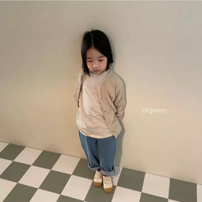 Digreen - Korean Children Fashion - #kidsshorts - Natural Cardigan - 4