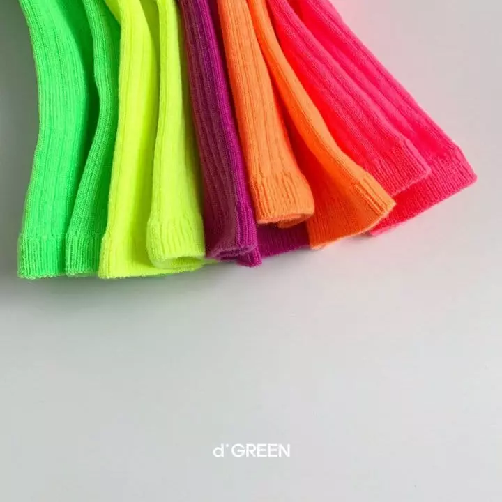 Digreen - Korean Children Fashion - #kidzfashiontrend - Neon Socks [set of 5] - 11