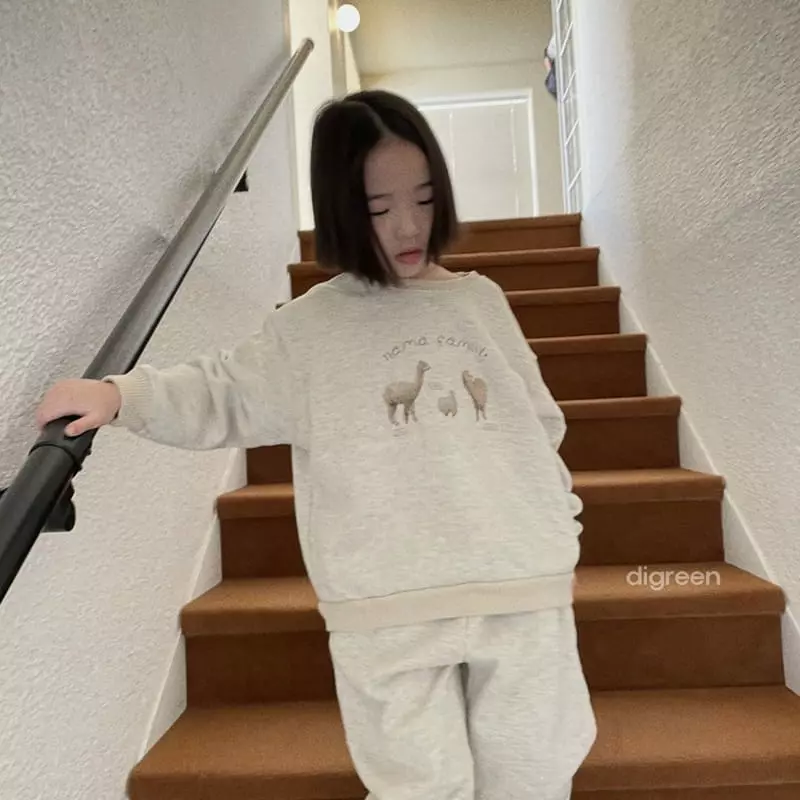 Digreen - Korean Children Fashion - #kidzfashiontrend - Lama Sweatshirt - 6