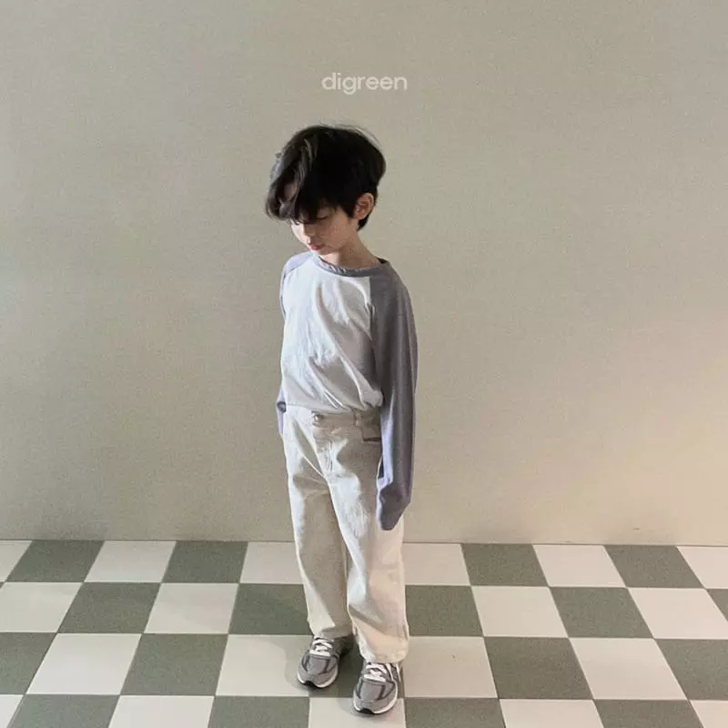 Digreen - Korean Children Fashion - #kidsstore - Natural Raglan Tee - 4