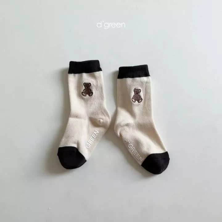 Digreen - Korean Children Fashion - #littlefashionista - Teddu Series Socks [set of 3] - 6