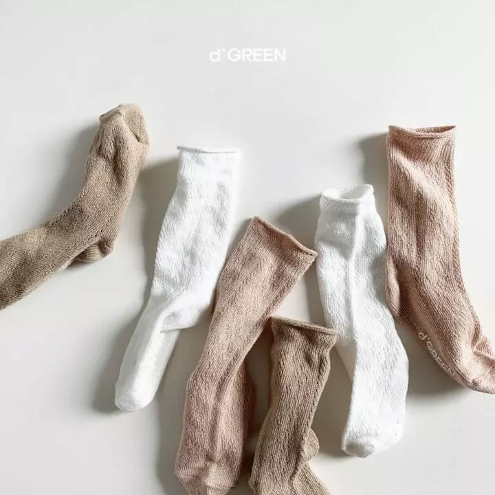 Digreen - Korean Children Fashion - #littlefashionista - Floral Socks [set of 3]