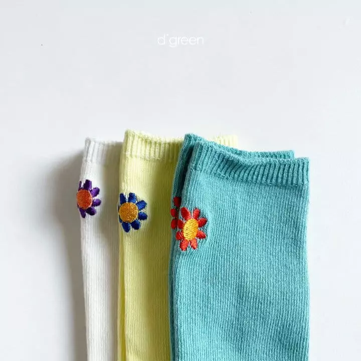 Digreen - Korean Children Fashion - #magicofchildhood - Garden Socks [set of 3] - 6