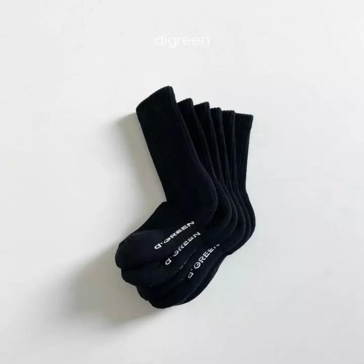 Digreen - Korean Children Fashion - #magicofchildhood - Stamdard Socks [set of 3] - 5