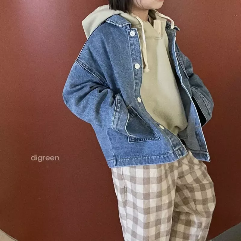 Digreen - Korean Children Fashion - #magicofchildhood - Smecagi Denim Jacket - 6