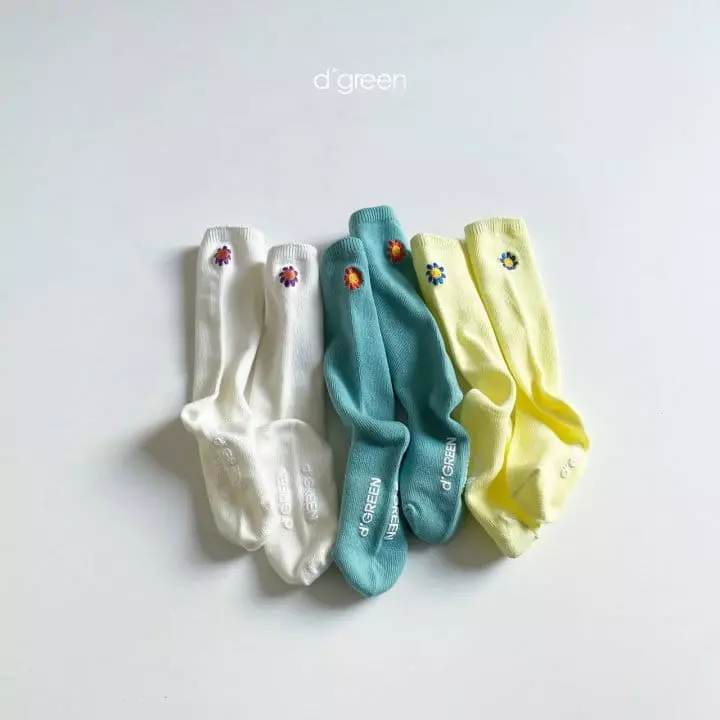 Digreen - Korean Children Fashion - #minifashionista - Garden Socks [set of 3] - 7