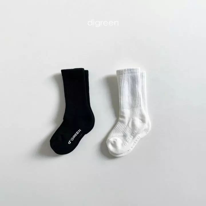 Digreen - Korean Children Fashion - #minifashionista - Stamdard Socks [set of 3] - 6