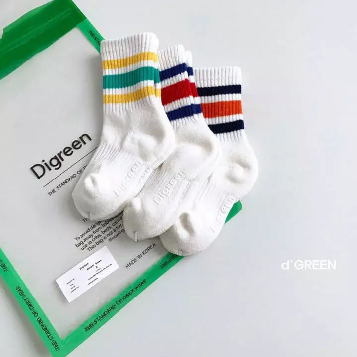 Digreen - Korean Children Fashion - #minifashionista - Monami Socks [set of 3]