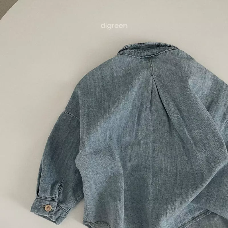 Digreen - Korean Children Fashion - #minifashionista - Denim Shirt - 11