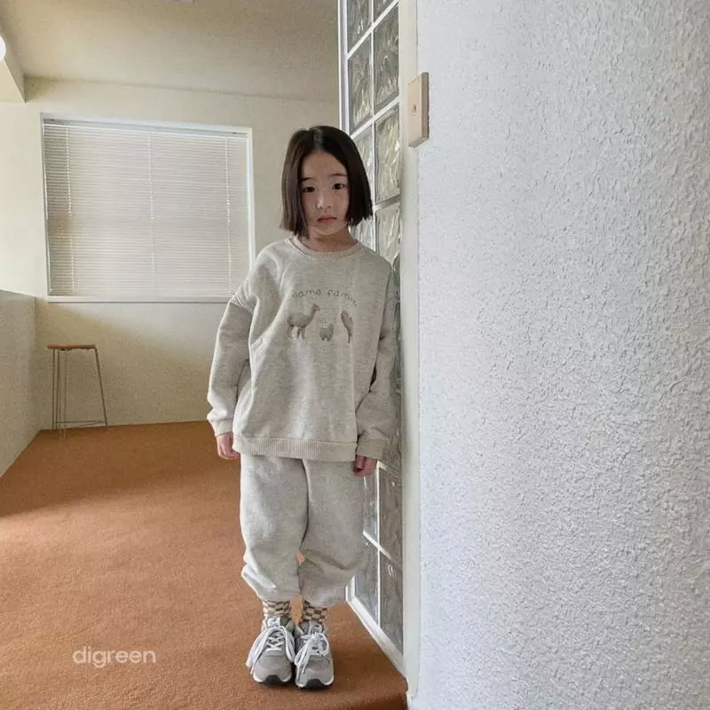 Digreen - Korean Children Fashion - #minifashionista - Lama Sweatshirt - 10