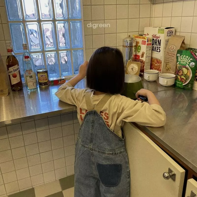Digreen - Korean Children Fashion - #minifashionista - Denim Dungarees - 6