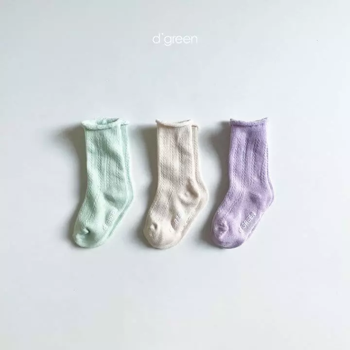 Digreen - Korean Children Fashion - #prettylittlegirls - Lumi Socks [set of 3] - 5
