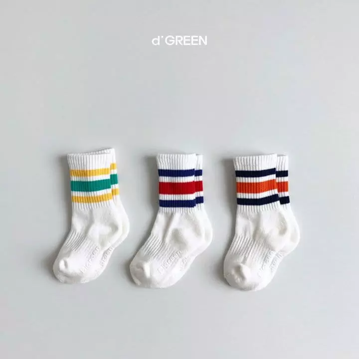 Digreen - Korean Children Fashion - #prettylittlegirls - Monami Socks [set of 3] - 2