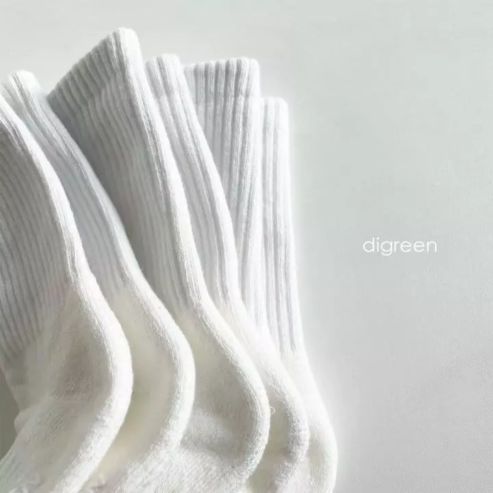 Digreen - Korean Children Fashion - #stylishchildhood - Stamdard Socks [set of 3] - 10