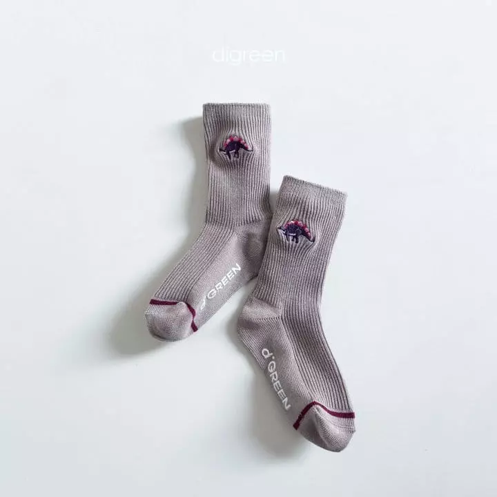 Digreen - Korean Children Fashion - #stylishchildhood - Dino Socks [set of 3] - 9