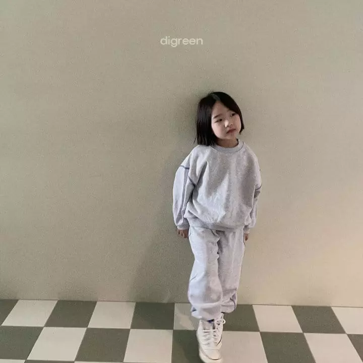Digreen - Korean Children Fashion - #todddlerfashion - Embroidery Top Bottom Set  - 12