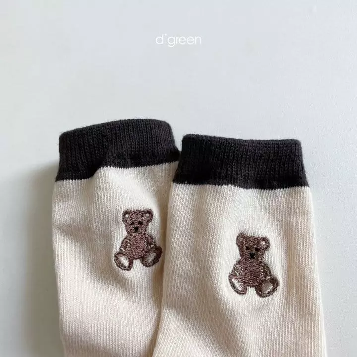 Digreen - Korean Children Fashion - #todddlerfashion - Teddu Series Socks [set of 3] - 10