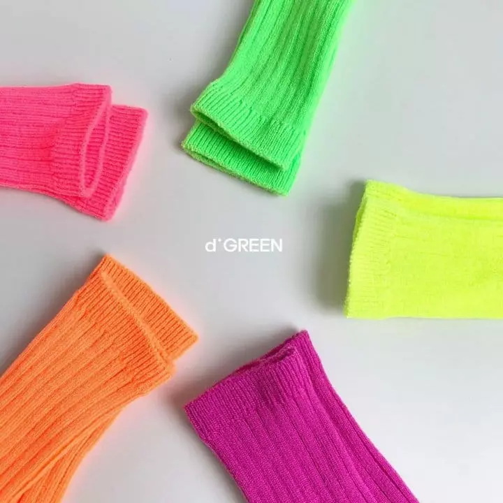 Digreen - Korean Children Fashion - #todddlerfashion - Neon Socks [set of 5]