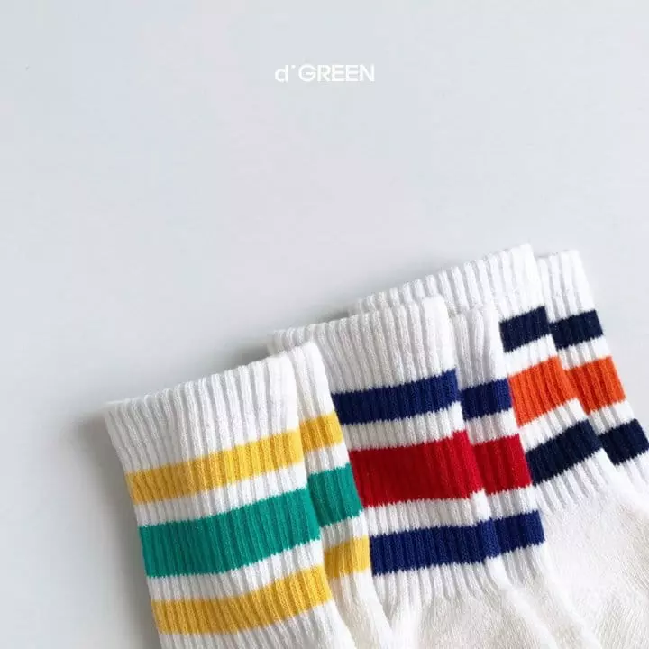 Digreen - Korean Children Fashion - #todddlerfashion - Monami Socks [set of 3] - 4