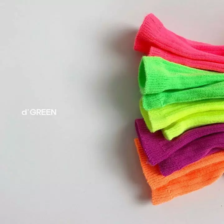 Digreen - Korean Children Fashion - #toddlerclothing - Neon Socks [set of 5] - 2