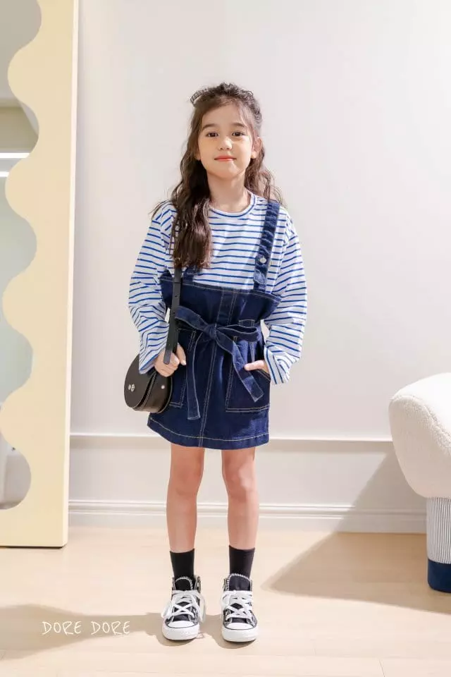 Dore Dore - Korean Children Fashion - #Kfashion4kids - V Wapean Stripes Tee - 10