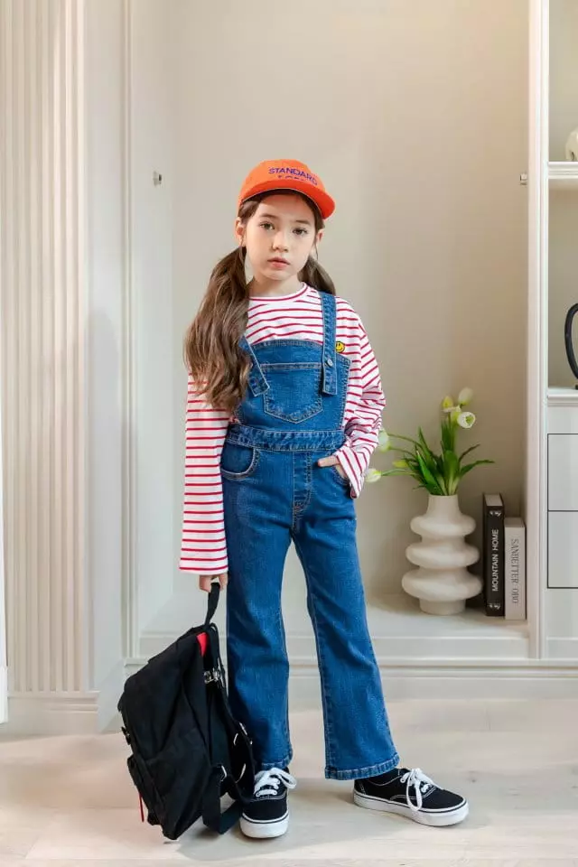 Dore Dore - Korean Children Fashion - #childrensboutique - V Wapean Stripes Tee - 4