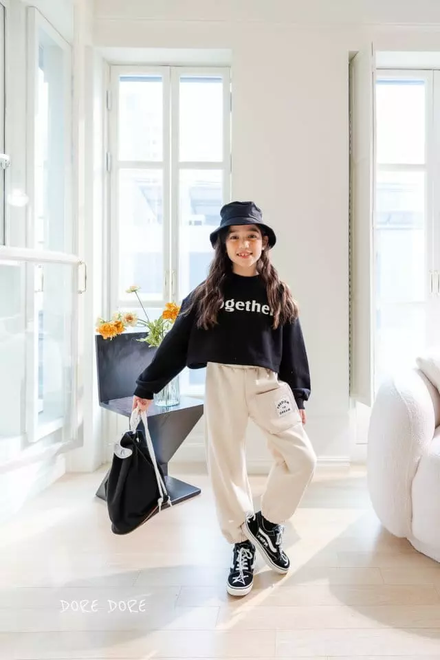 Dore Dore - Korean Children Fashion - #designkidswear - Together Crop Sweatshirt