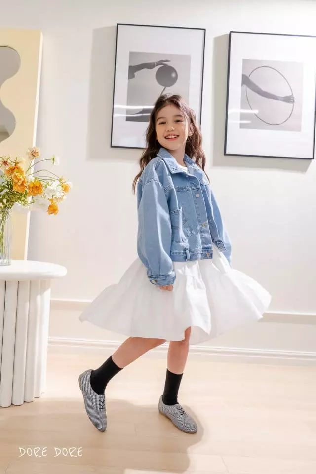 Dore Dore - Korean Children Fashion - #designkidswear - Unbalance Can Can  One-piece