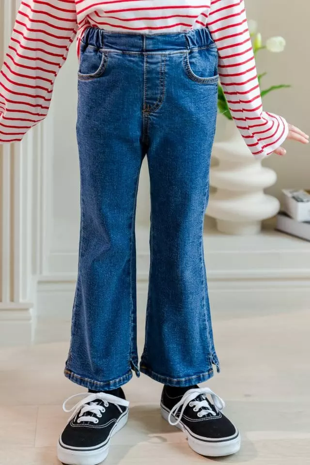 Dore Dore - Korean Children Fashion - #discoveringself - Both Slit Bootscut Pants - 9