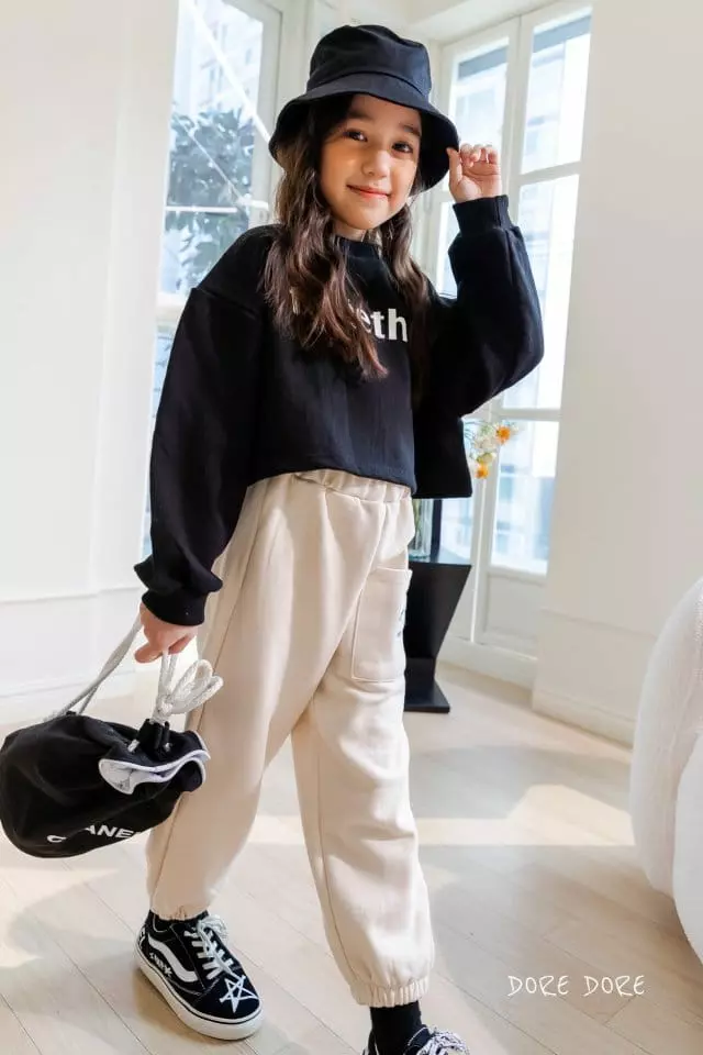 Dore Dore - Korean Children Fashion - #discoveringself - Together Crop Sweatshirt - 2