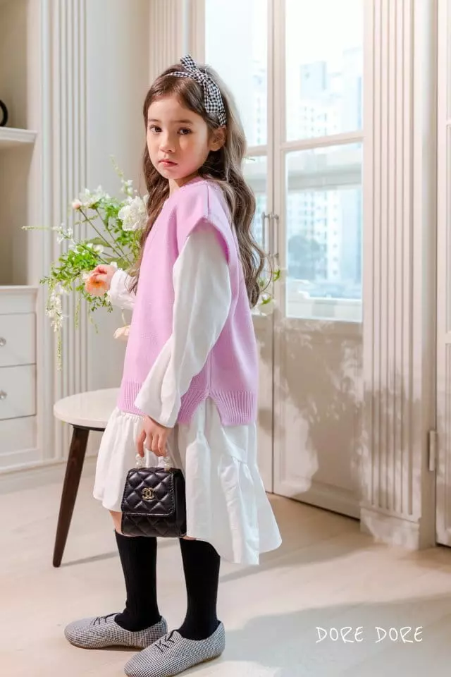 Dore Dore - Korean Children Fashion - #discoveringself - Spring Spring Knit Vest - 3