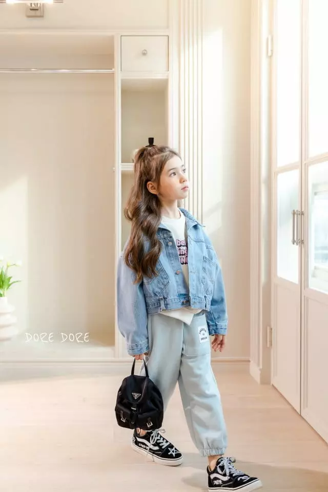 Dore Dore - Korean Children Fashion - #discoveringself - Double Pocket Denim Jacket