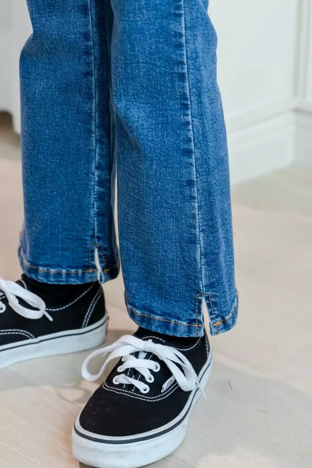 Dore Dore - Korean Children Fashion - #fashionkids - Both Slit Bootscut Pants - 10